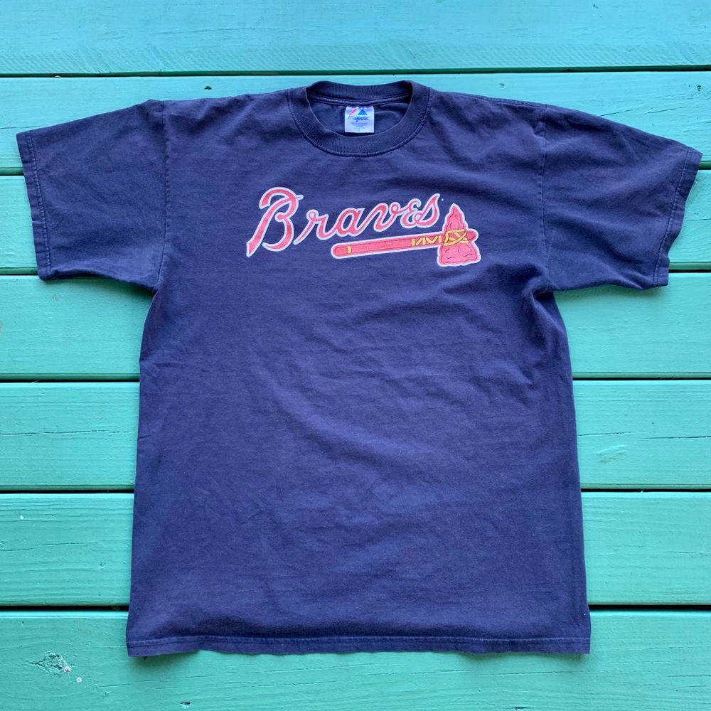 Atlanta Braves Andrew Jones MLB NavyTee Shirt 
Size XL